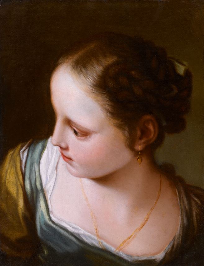 Benedetto Luti - Portrait of a Young Girl | MasterArt